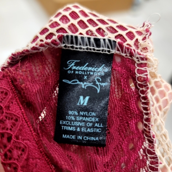 FREDERICKS OF HOLLYWOOD X MEGAN FOX Collab lace and mesh bodysuit M - Picture 5 of 8